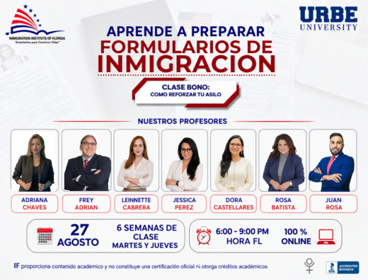 Póster promocional del curso Aprende a Preparar Formularios de Inmigración